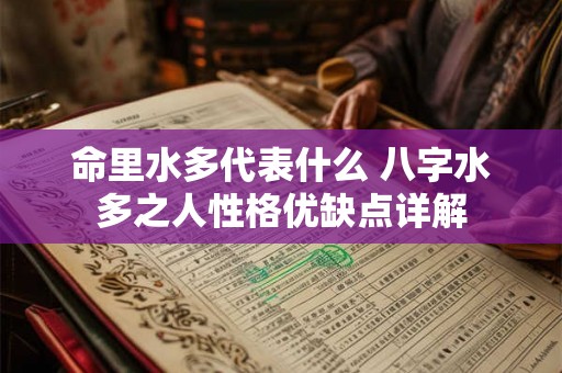 命里水多代表什么 八字水多之人性格优缺点详解 命里水多代表什么 八字水多之人性格优缺点详解