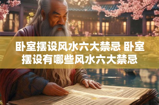卧室摆设风水六大禁忌 卧室摆设有哪些风水六大禁忌