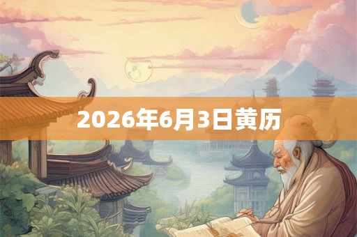 2026年6月3日黄历 2026年6月3日黄历
