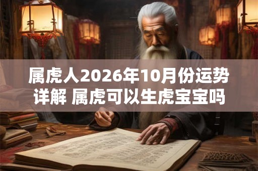 属虎人2026年10月份运势详解 属虎可以生虎宝宝吗