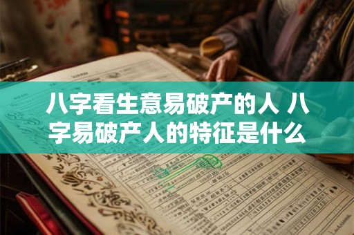 八字看生意易破产的人 八字易破产人的特征是什么