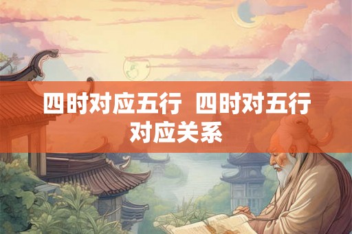 四时对应五行  四时对五行对应关系