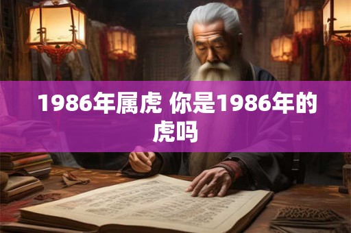 1986年属虎 你是1986年的虎吗