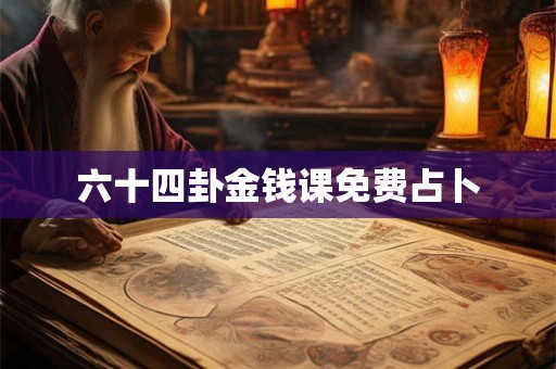 六十四卦金钱课免费占卜
