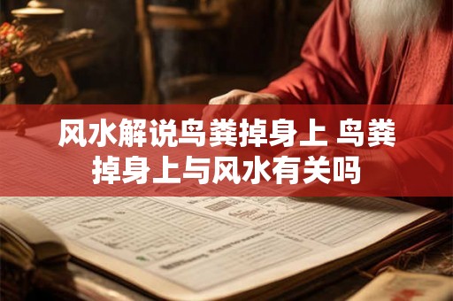 风水解说鸟粪掉身上 鸟粪掉身上与风水有关吗