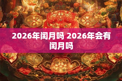 2026年闰月吗 2026年会有闰月吗