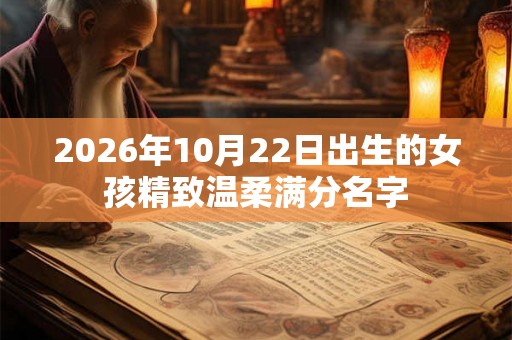 2026年10月22日出生的女孩精致温柔满分名字