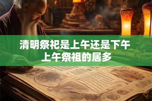 清明祭祀是上午还是下午 上午祭祖的居多