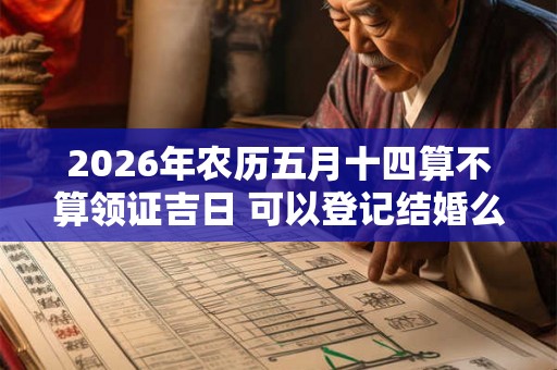 2026年农历五月十四算不算领证吉日 可以登记结婚么