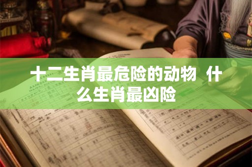 十二生肖最危险的动物  什么生肖最凶险