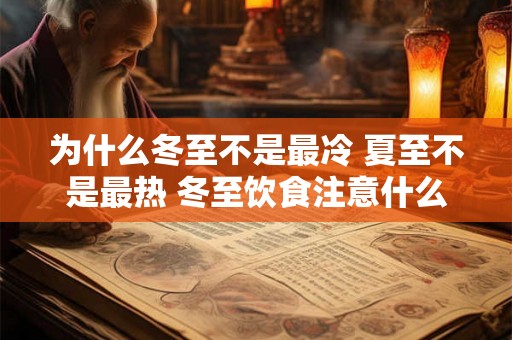 为什么冬至不是最冷 夏至不是最热 冬至饮食注意什么