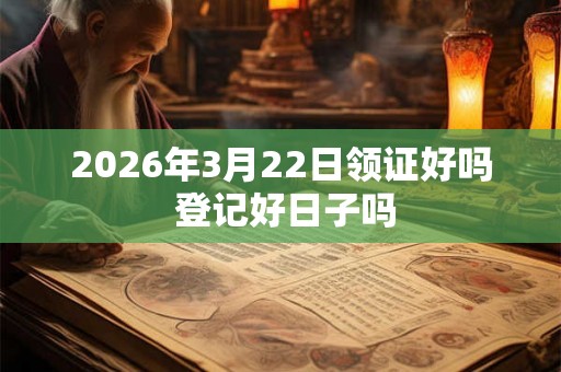 2026年3月22日领证好吗 登记好日子吗