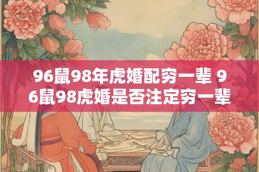 96鼠98年虎婚配穷一辈 96鼠98虎婚是否注定穷一辈子 96鼠98年虎婚配穷一辈 96鼠98虎婚是否注定穷一辈子
