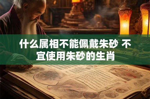 什么属相不能佩戴朱砂 不宜使用朱砂的生肖
