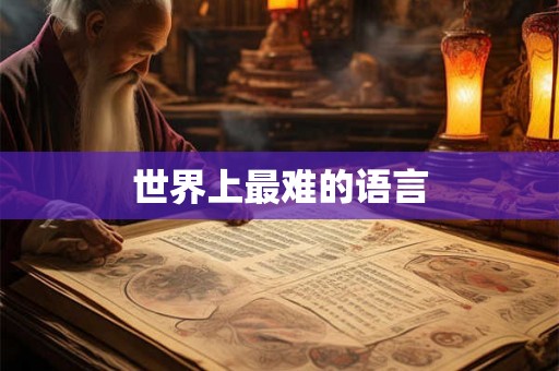世界上最难的语言
