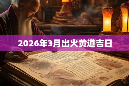 2026年3月出火黄道吉日