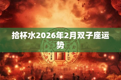 拾杯水2026年2月双子座运势