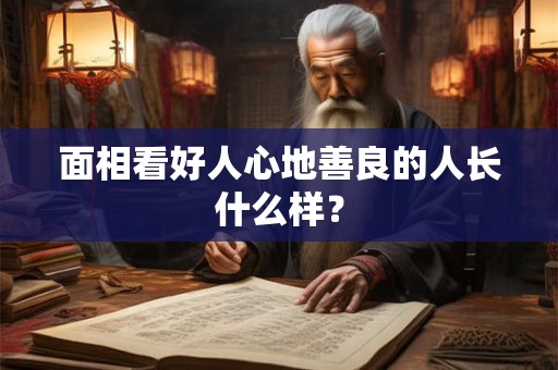 面相看好人心地善良的人长什么样？