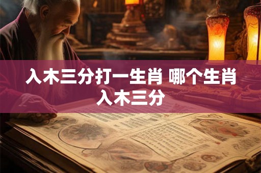入木三分打一生肖 哪个生肖入木三分 入木三分打一生肖 哪个生肖入木三分