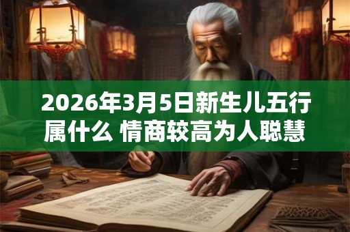 2026年3月5日新生儿五行属什么 情商较高为人聪慧