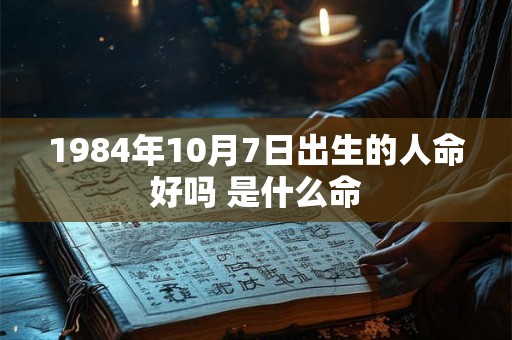 1984年10月7日出生的人命好吗 是什么命