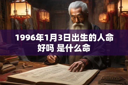 1996年1月3日出生的人命好吗 是什么命 1996年1月3日出生的人命好吗 是什么命