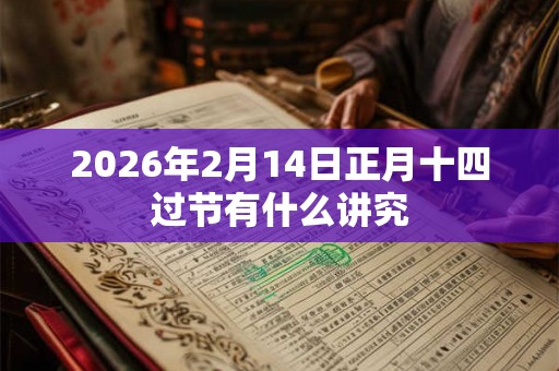 2026年2月14日正月十四过节有什么讲究 2026年2月14日正月十四过节有什么讲究