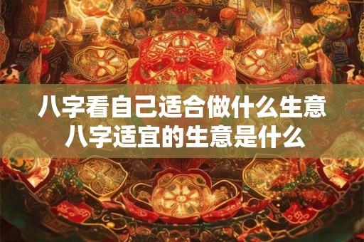 八字看自己适合做什么生意 八字适宜的生意是什么