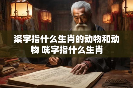 粢字指什么生肖的动物和动物 咣字指什么生肖