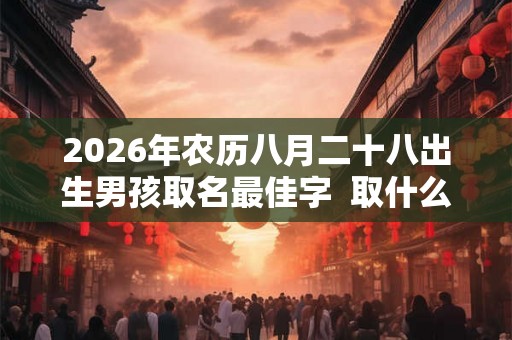 2026年农历八月二十八出生男孩取名最佳字  取什么名字好