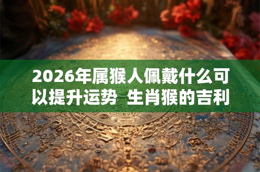 2026年属猴人佩戴什么可以提升运势  生肖猴的吉利方位2026