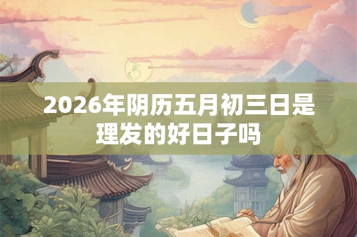 2026年阴历五月初三日是理发的好日子吗