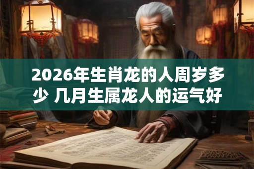 2026年生肖龙的人周岁多少 几月生属龙人的运气好