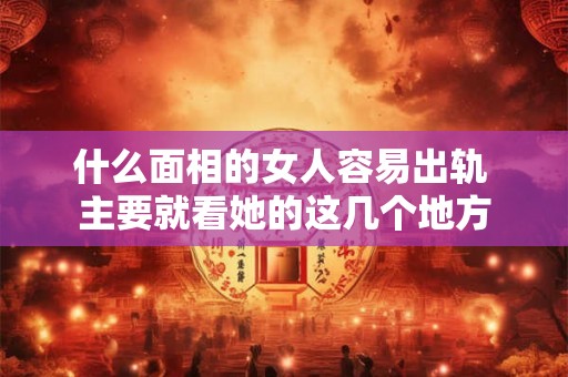 什么面相的女人容易出轨 主要就看她的这几个地方