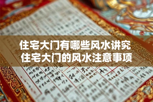 住宅大门有哪些风水讲究 住宅大门的风水注意事项 住宅大门有哪些风水讲究 住宅大门的风水注意事项