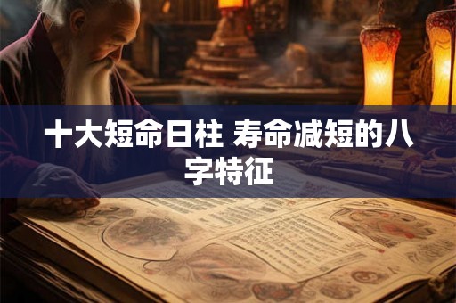 十大短命日柱 寿命减短的八字特征 十大短命日柱 寿命减短的八字特征