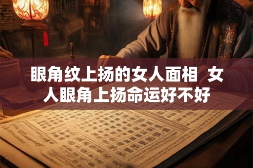 眼角纹上扬的女人面相  女人眼角上扬命运好不好