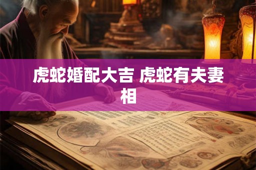虎蛇婚配大吉 虎蛇有夫妻相 虎蛇婚配大吉 虎蛇有夫妻相