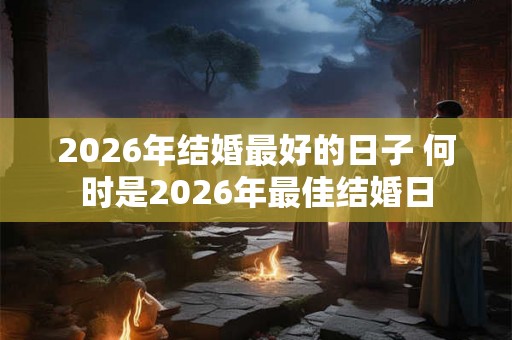 2026年结婚最好的日子 何时是2026年最佳结婚日