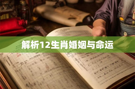 解析12生肖婚姻与命运