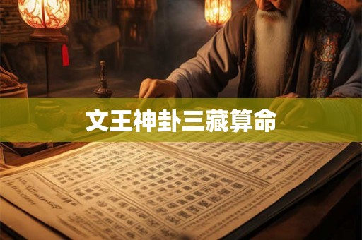 文王神卦三藏算命 文王神卦三藏算命