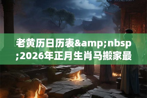 老黄历日历表&nbsp;2026年正月生肖马搬家最旺日子