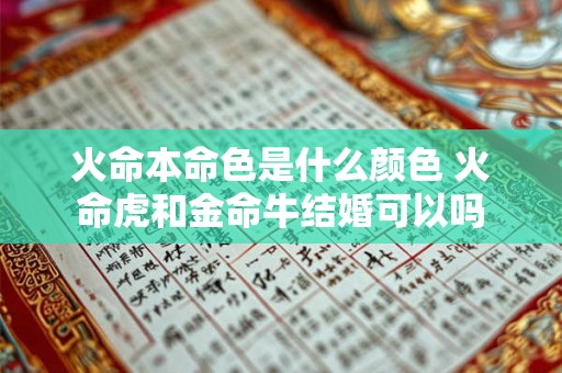 火命本命色是什么颜色 火命虎和金命牛结婚可以吗