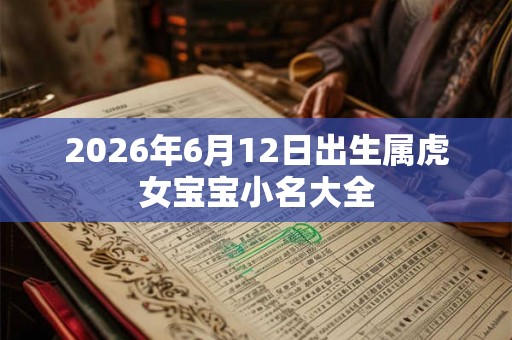 2026年6月12日出生属虎女宝宝小名大全