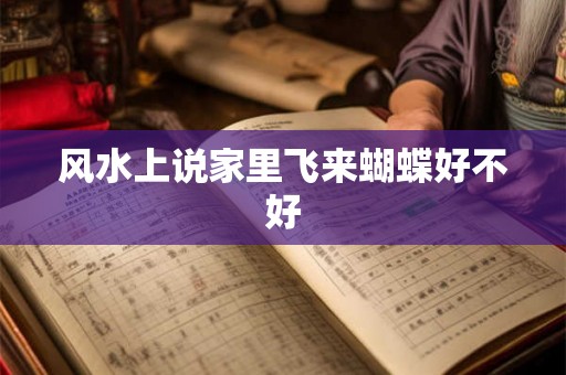 风水上说家里飞来蝴蝶好不好