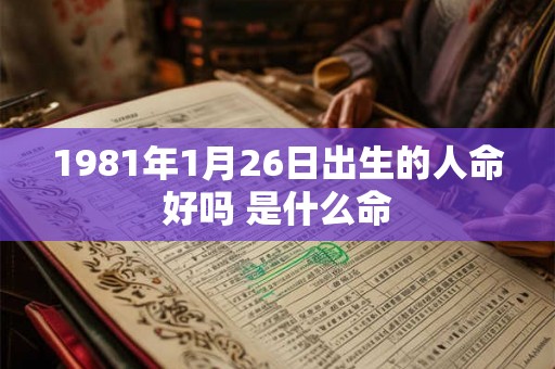 1981年1月26日出生的人命好吗 是什么命