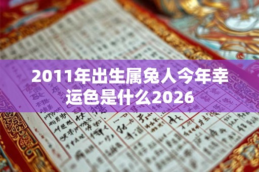 2011年出生属兔人今年幸运色是什么2026