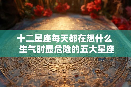 十二星座每天都在想什么  生气时最危险的五大星座