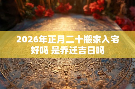2026年正月二十搬家入宅好吗 是乔迁吉日吗 2026年正月二十搬家入宅好吗 是乔迁吉日吗