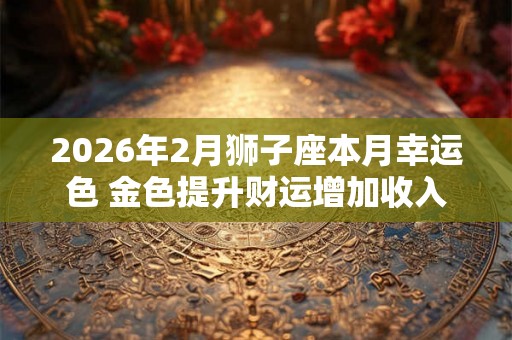 2026年2月狮子座本月幸运色 金色提升财运增加收入
